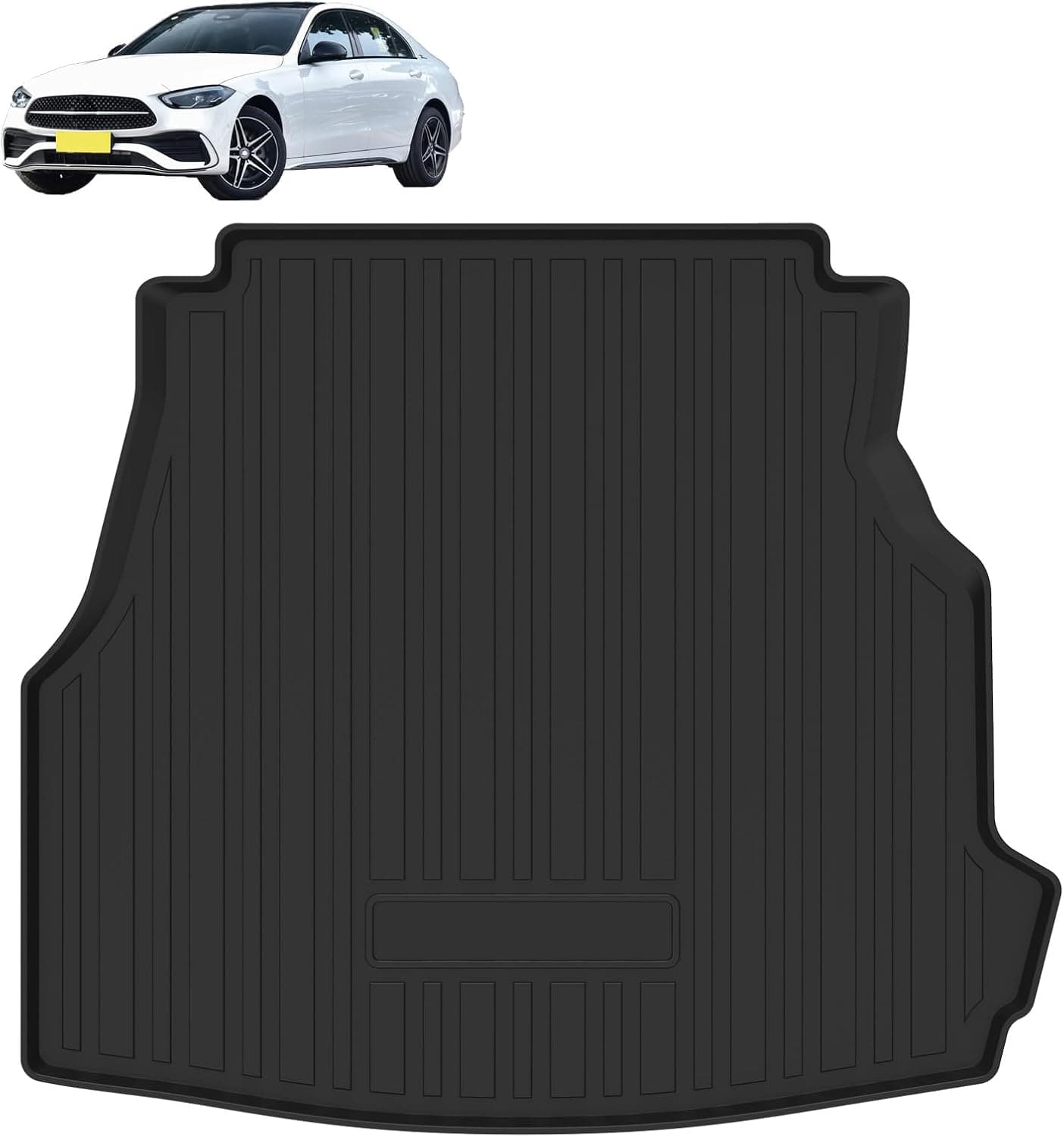 Elsetyler Ajuste personalizado para forro de carga Mercedes-Benz C-Class 2022-2026 - preto TPE para todos os climas resistente à prova d'água bandeja de carga…