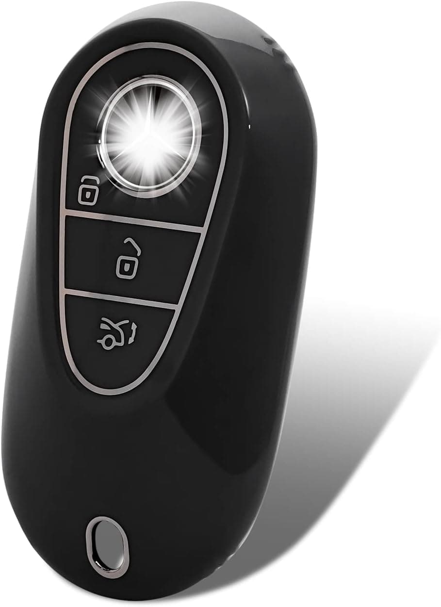 OFFCURVE Capa de chave de carro para Mercedes Benz W233 W206 capa de chave inteligente de proteção total para chave de carro acessórios de carro de…