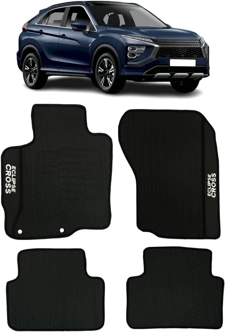 Jogo de Tapete Emborrachado Para Eclipse Cross 2018 2019 2020 2021 2022 2023 2024 2025 2026 Kit Automotivo