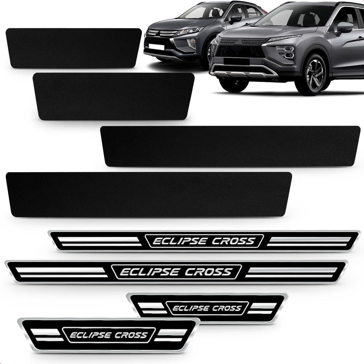 Soleria de Porta Adesiva Elegance Eclipse Cross 2020 2021 2022 2023 2024 4 Portas