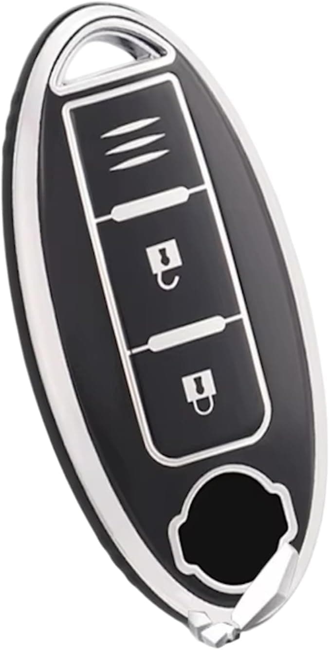 Capa Protetora de Silicone Luxury para Chave Nissan Sentra, Versa, Kicks, Frontier, Livina, Leaf, Tiida (03 BOTOES)