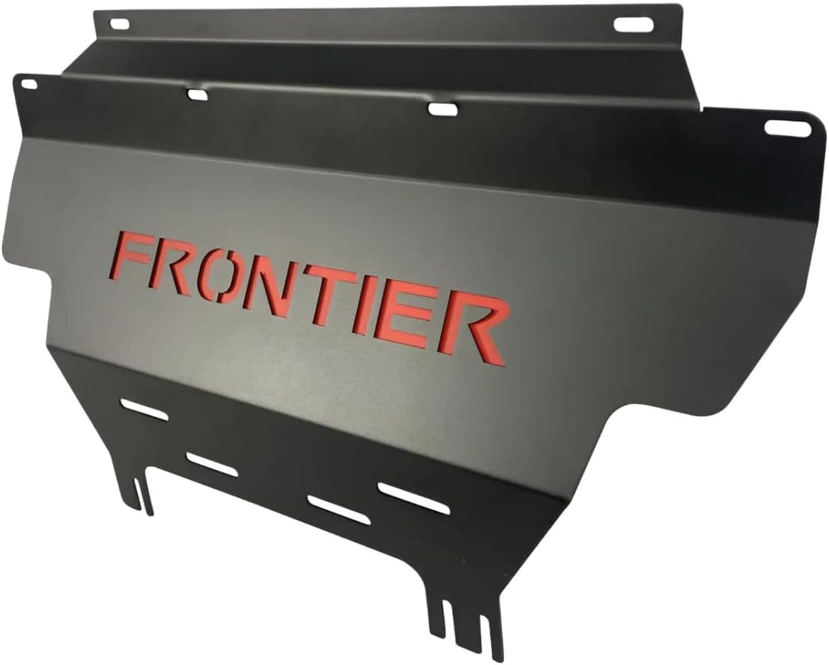 Protetor de Cárter Motor Nissan Frontier 2017 a 2026 Aço Carbono Reforçado 2,65mm Peito de Aço Preto Fosco – Proteção Off-Road CeK Acessórios