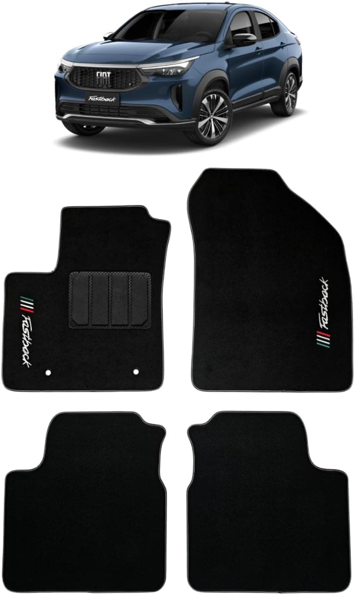 Tapete Para Fastback Híbrido Fiat Carpete 5mm 2025 2026 2027 Jogo